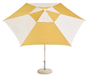 HAY Slunečník Terrazza, Hexagon, Ochre / Off-white