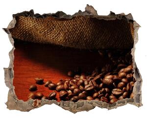 Nálepka díra na zeď beton Zrnka kávy nd-k-6552955