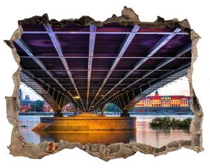 Nálepka fototapeta 3D výhled Most ve Varšavě nd-k-65860025