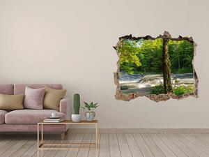 Nálepka fototapeta 3D výhled Řeka v lese nd-k-66915556