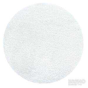 Ayyildiz Hali GmbH Kusový koberec BRILLIANT kruh 4200 Snow, Bílá, 80 x 80 cm