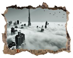 Fototapeta díra na zeď 3D Mlha nad Dubajem nd-k-67144180