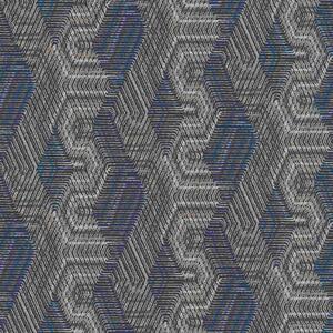 RASCH | Vliesová tapeta na zeď African Queen 751949 | 0,53 x 10,05 m | modrá, hnědá