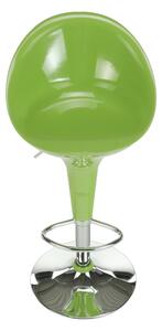 Barová židle, zelená / chrom, ALBA NOVA