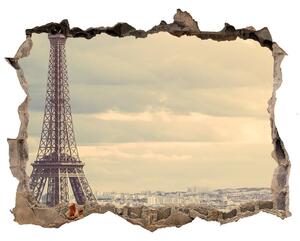 Fototapeta díra na zeď 3D Eiffelova věž Paříž nd-k-67211214