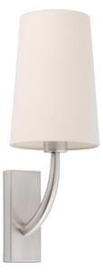 REM nástěnná lampa, nikl/béžová - FARO