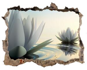 Samolepící díra nálepka Květ lotosu nd-k-68293663