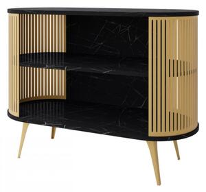 Regál Mozimo Gold, Barva: zlatá / arktická bílá 5903211454073