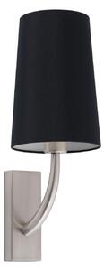 REM nástěnná lampa, nikl/černá - FARO