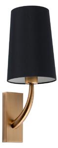 REM nástěnná lampa, starozlatá/černá - FARO