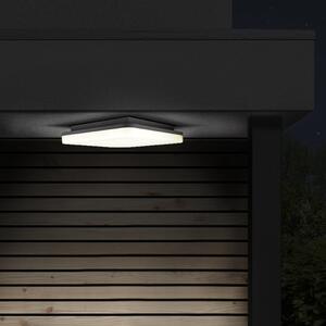 SOLIGHT LED venkovní přisazené svítidlo 24W/230V/1920Lm/4000K/120°/IP54, 28cm x 28cm, bílé