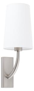 REM nástěnná lampa, nikl/bílá - FARO