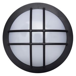 SOLIGHT LED venkovní přisazené svítidlo s mřížkou 13W/230V/910Lm/4000K/120°/IP65, kruhové černé
