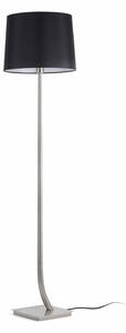 REM matný nikl/černá stojací lampa - FARO