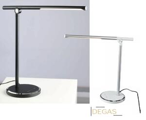 ACA DECOR LED stmívatelná stolní lampička DEGAS 7W/230V/CCT/300Lm/120°/IP20, USB port, černá