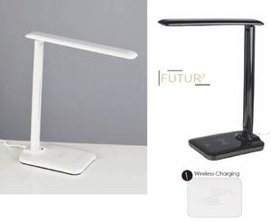 ACA DECOR LED stmívatelná stolní lampička FUTUR2 5W/230V/CCT/320Lm/120°/IP20, USB port, černá