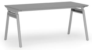 Kancelářský stůl PRIMO SIGMA, 1600 x 800 mm, šedá podnož, grafit