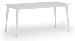 Jednací kancelářský stůl PRIMO OMEGA, 160x80 cm, bílá podnož, bílá