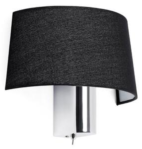 HOTEL nástěnná lampa, černá - FARO