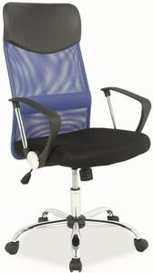 Kancelářská židle Q-025 modrá/černá