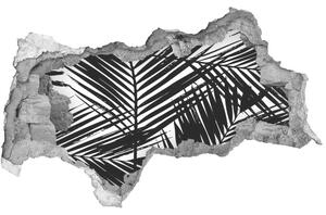 Nálepka 3D díra na zeď Listí palmy nd-b-101389703