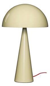 Hübsch HÜBSCH stolní lampa Mush, písková, kov, výška 50 cm, Krémová / jantar, Ložnice, kov, Moderní