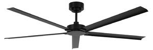 Stropní ventilátor Monza, černý, Ø 152 cm, IP55 – Beacon Beacon Lighting, Monza, Černá, Obývací pokoj, Hliník, Moderní