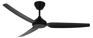 Stropní ventilátor Polis, černý, Ø 137 cm, tichý – Beacon Beacon Lighting, Polis, Černá, Obývací pokoj, Plast, Moderní