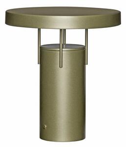Hübsch HÜBSCH LED stolní lampa na baterie BringMe tmavě zelená metalíza, 28 cm, stmívatelný, Zelená, kov, Moderní