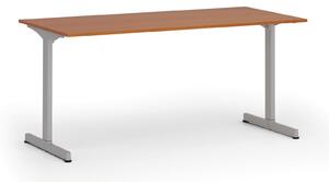 Kancelářský stůl PRIMO BETA, 1600 x 800 mm, šedá podnož, třešeň