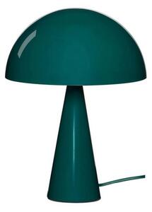 Hübsch HÜBSCH stolní lampa Mush Mini, tmavě zelená, výška 34 cm, Zelená, Ložnice, kov, Moderní