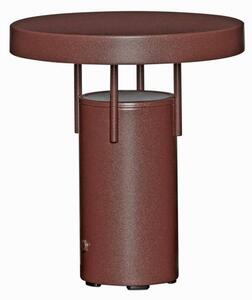 Hübsch HÜBSCH LED stolní lampa BringMe Mini, vínová, 20 cm, stmívatelný, Červená, kov, Moderní