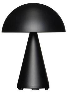 Hübsch HÜBSCH LED stolní lampa Mush, matná černá, výška 20 cm, stmívatelný, Černá, kov, Moderní