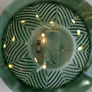 FLHF Murcia LED dekorace zelená, 16x17,5 cm