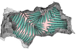 Nálepka 3D díra na zeď Listí palmy nd-b-101564719