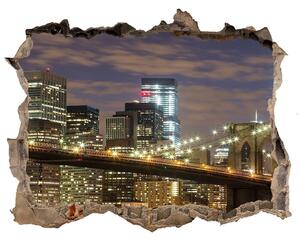 Fototapeta díra na zeď 3D Brooklynský most nd-k-70432448
