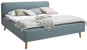 ČALOUNĚNÁ POSTEL, 160/200 cm, textil, světle modrá Livetastic, Online Only