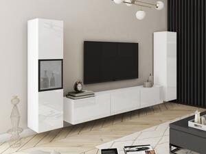 Obývací stěna Zinigo III, Barva: bílá / bílý lesk, Osvětlení: bez osvětlení 5903211466830