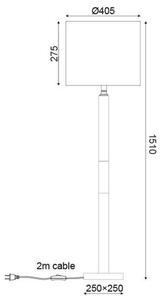 ACA DECOR Stojací lampa LUXOR max. 60W/E27/230V/IP20