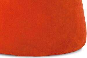Taburet cívka, potah kombinace modré a oranžové látky mikroplyš, nosnost 80 kg TAB-102 ORA2