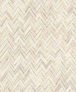 RASCH | Vliesová tapeta na zeď Beachhouse 410372 | 0,53 x 10,05 m | béžová, krémová