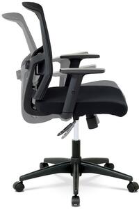 Kancelářská židle, látka černá, houpací mechanismus KA-B1012 BK