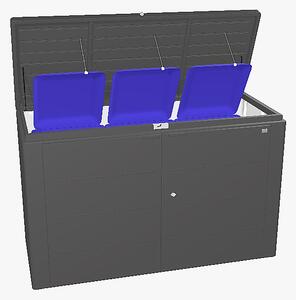 Biohort Víceúčelový úložný box HighBoard 160 x 70 x 118 (tmavě šedá metalíza) 160 cm (3 krabice)