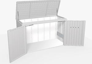 Biohort Víceúčelový úložný box HighBoard 160 x 70 x 118 (šedý křemen metalíza) 160 cm (3 krabice)