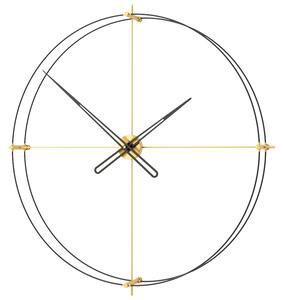 Mclocks Designové nástěnné hodiny TM903 Timeless gold mat-black 90cm