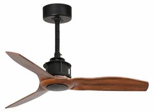 FARO 33425 JUST FAN XS, černá/dřevo, stropní ventilátor 81cm - FARO