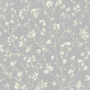 RASCH | Vliesová tapeta na zeď Country Charme 463828 | 0,53 x 10,05 m | šedá, bílá
