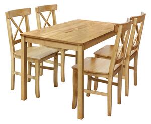 Jídelní stůl 8848A antik + 4 židle 867A antik