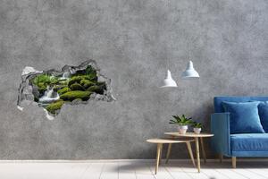Díra 3D ve zdi na stěnu Vodopád v lese nd-b-116886736