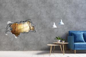 Díra 3D ve zdi na stěnu Mlha v lese nd-b-120624836